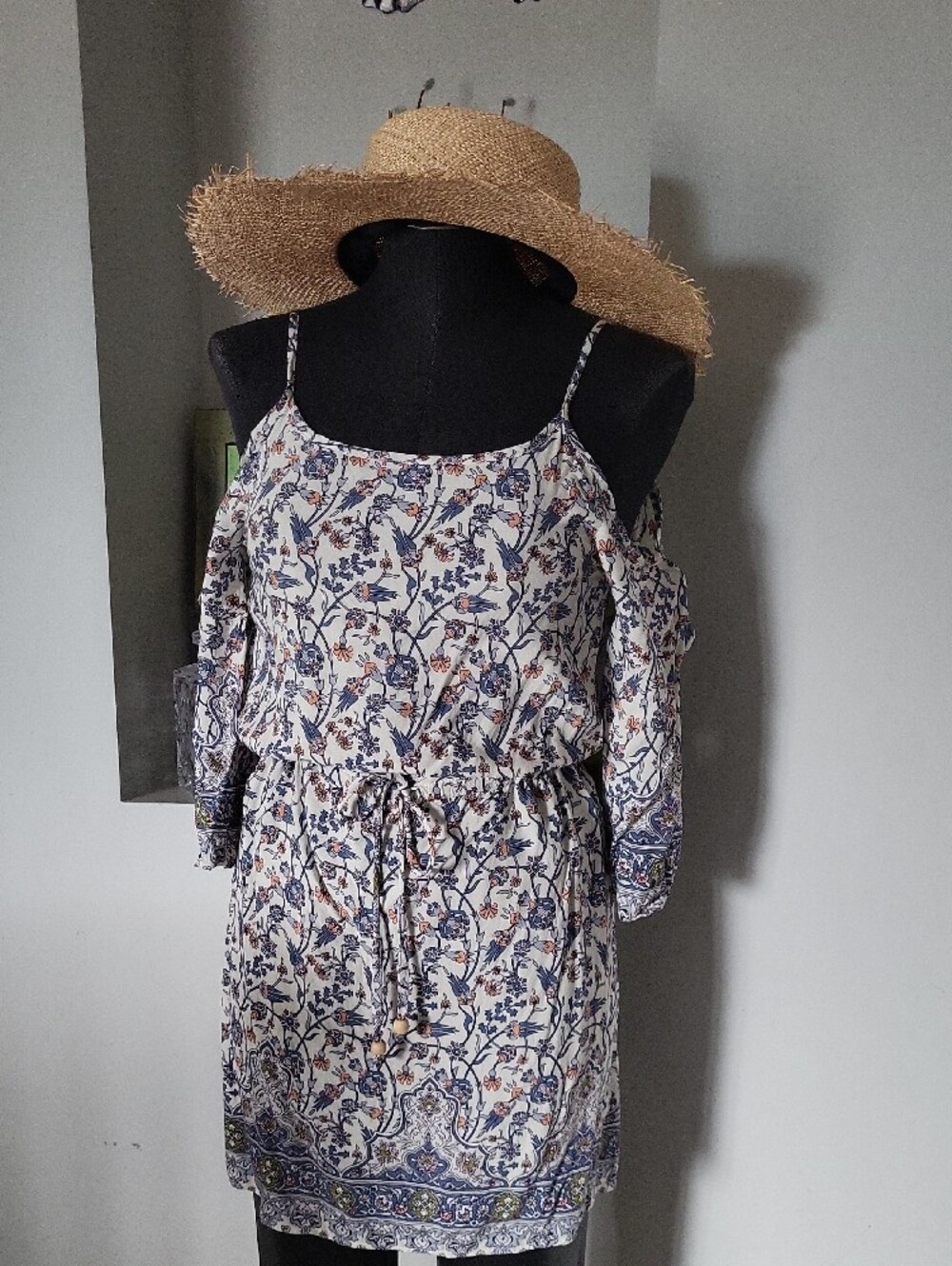 Ace Of Something Leonora Boater Natural Wide-Brim Straw Sun Hat - Picture 6 of 15